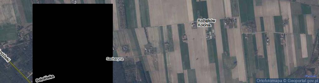 Zdjęcie satelitarne Koźlątków Kolonia ul.